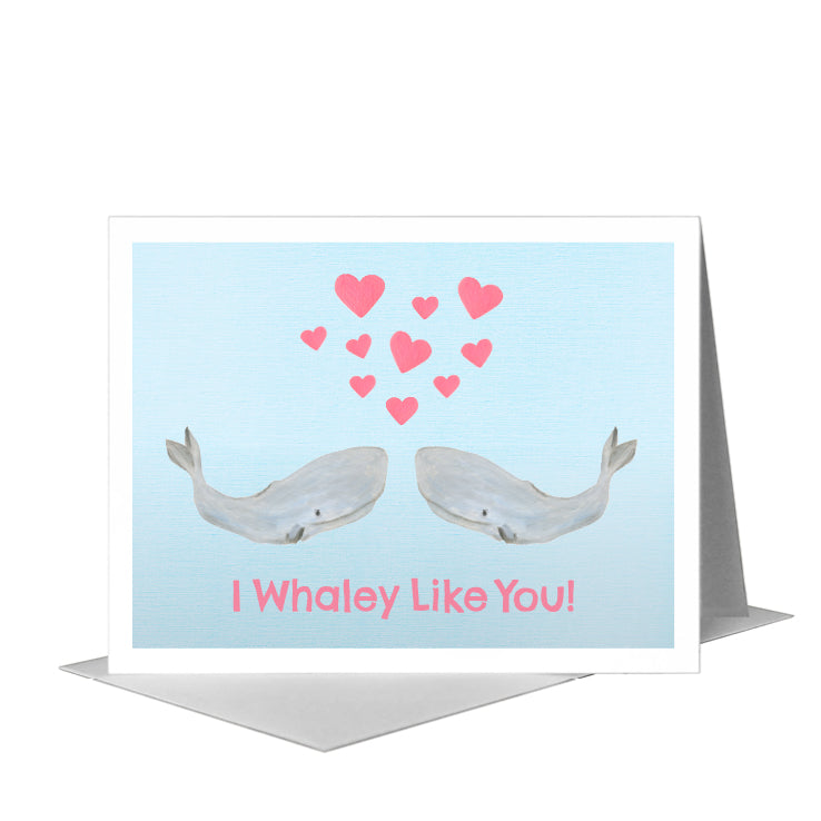 Sperm Whale, Greeting Card (#8386G) A2 Card Front, www.printedcanvas.com