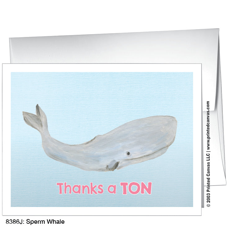 Sperm Whale, Greeting Card (8386J)