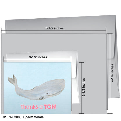 Sperm Whale, Greeting Card (8386J)