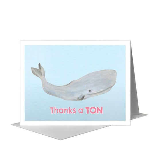 Sperm Whale, Greeting Card (#8386J) A2 Card Front, www.printedcanvas.com