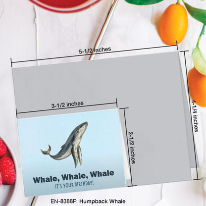 Humpback Whale, Greeting Card (8388F), Enclosure, www.printedcanvas.com