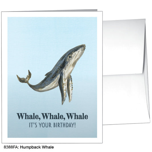 Humpback Whale, Greeting Card (#8388FA)