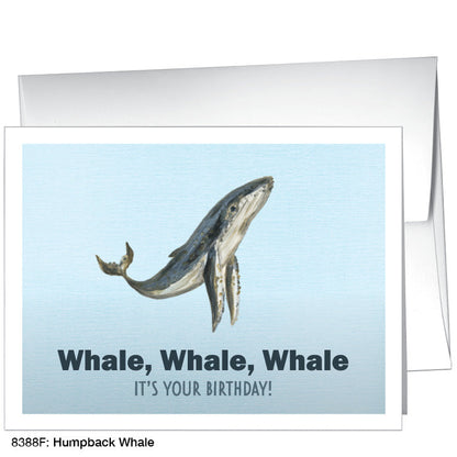 Humpback Whale, Greeting Card (8388F), A2 Card Front, www.printedcanvas.com