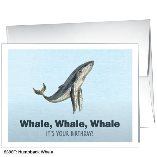 Humpback Whale, Greeting Card (8388F), A2 Card Front, www.printedcanvas.com