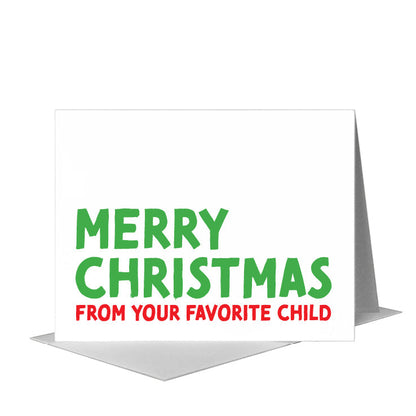 Merry Christmas, Greeting Card (#8391C) A2 Card Front, www.printedcanvas.com