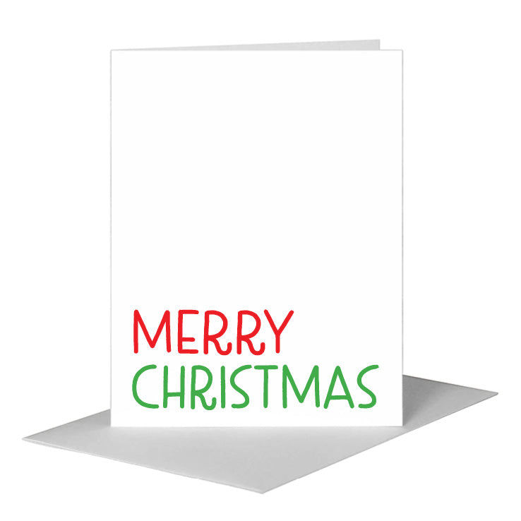 Merry Christmas, Greeting Card (#8391DA) A2 Card Front, www.printedcanvas.com