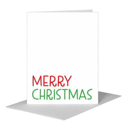 Merry Christmas, Greeting Card (#8391DA) A2 Card Front, www.printedcanvas.com