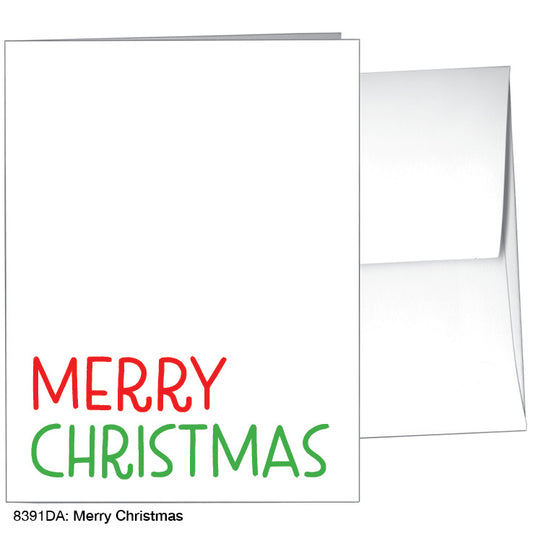 Merry Christmas, Greeting Card (#8391DA), A2 Card, www.printedcanvas.com