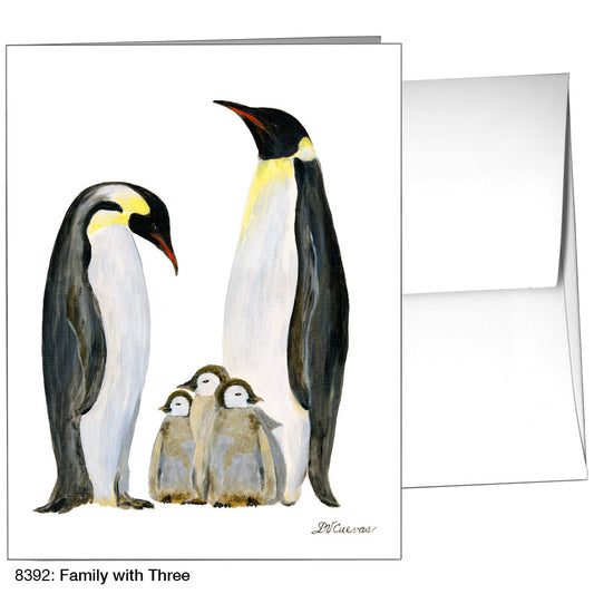 Family With Three, Greeting Card (8392), A2, printedcanvas.com