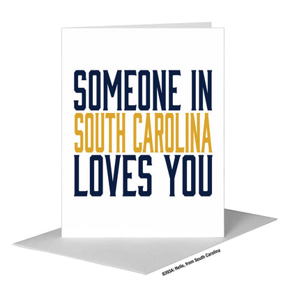 Hello, from South Carolina, Greeting Card (#8393A)