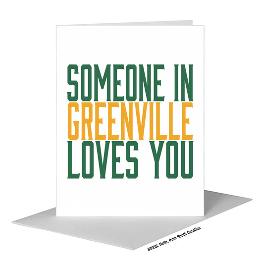 Hello, from South Carolina, Greeting Card (#8393B)