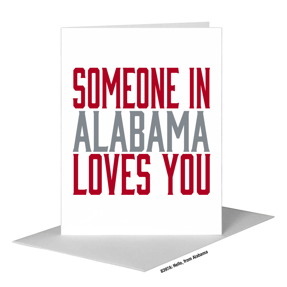 Hello, from Alabama, Greeting Card (#8397A)