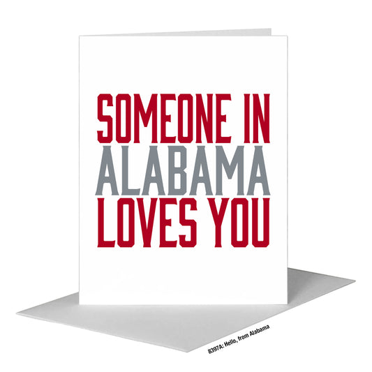 Hello, from Alabama, Greeting Card (#8397A)