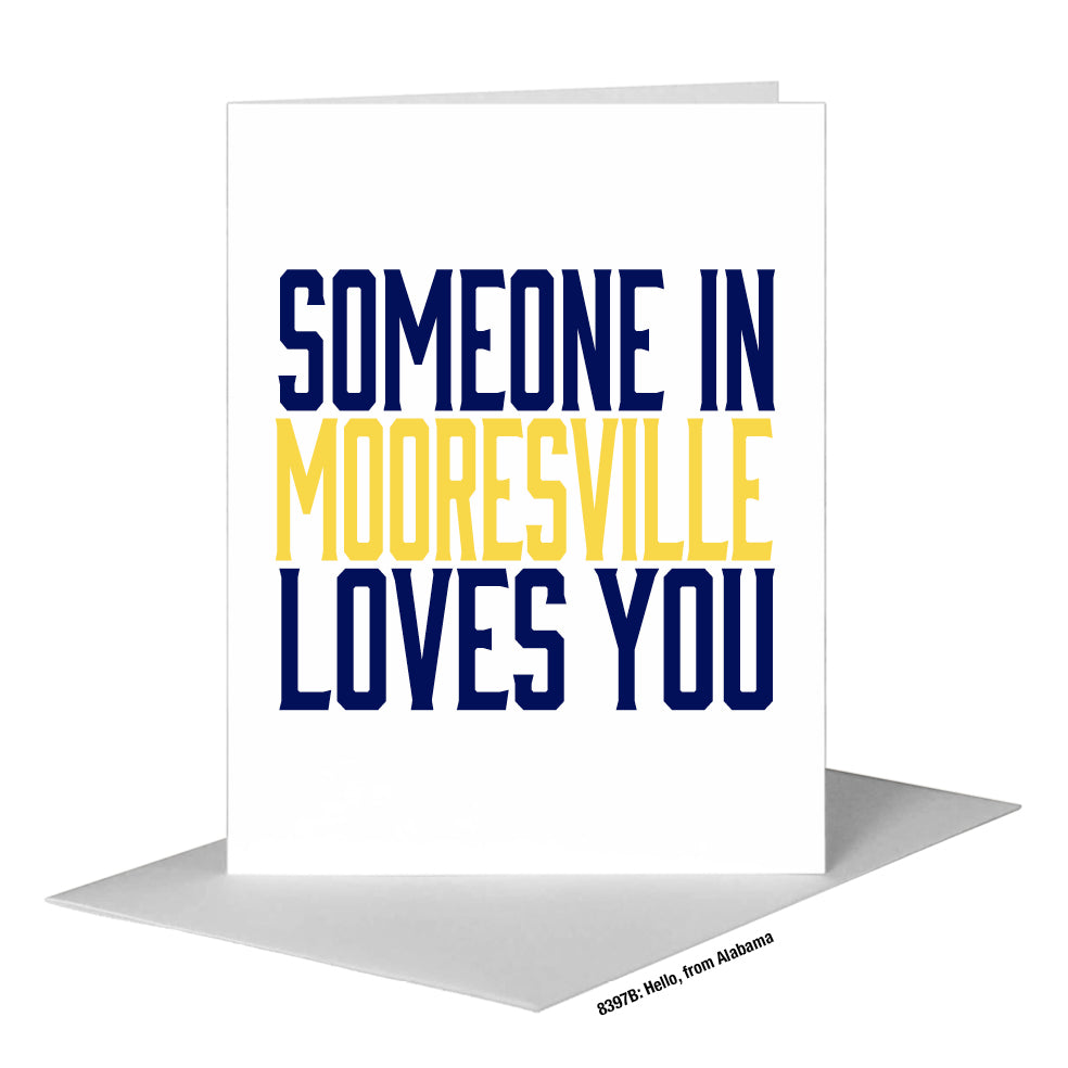 Hello, from Alabama, Greeting Card (#8397B), A2 Card Front, www.printedcanvas.com