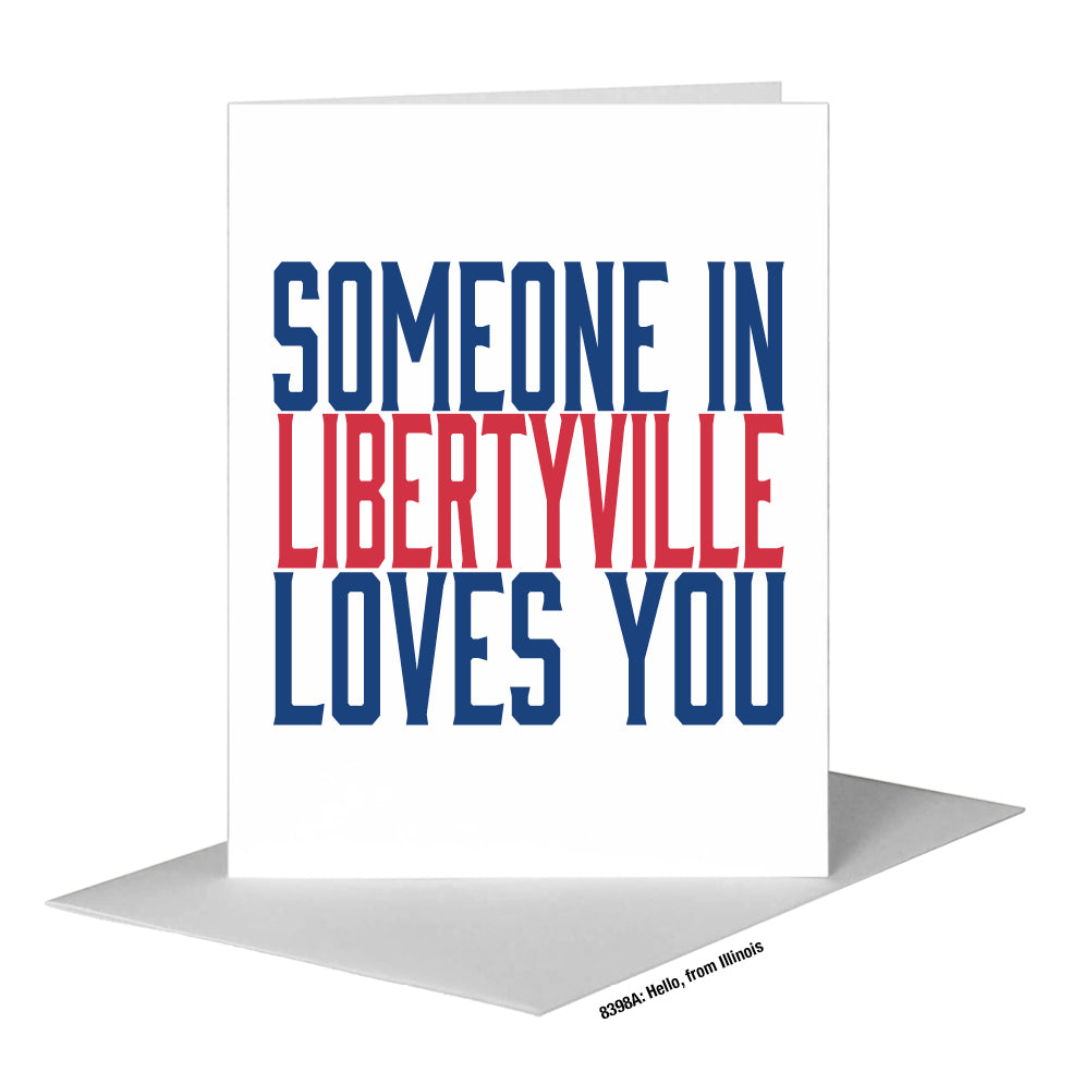 Hello, from Illinois, Greeting Card (#8398A)