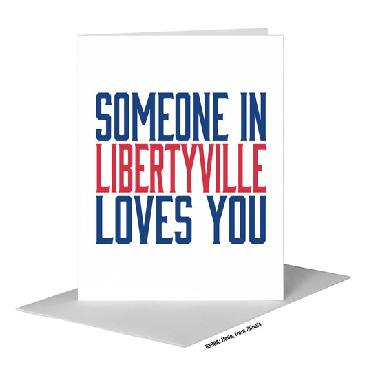 Hello, from Illinois, Greeting Card (#8398A), A2 Card Front, www.printedcanvas.com