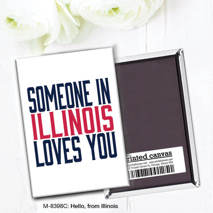 Hello, from Illinois, Magnet (M-8398C)