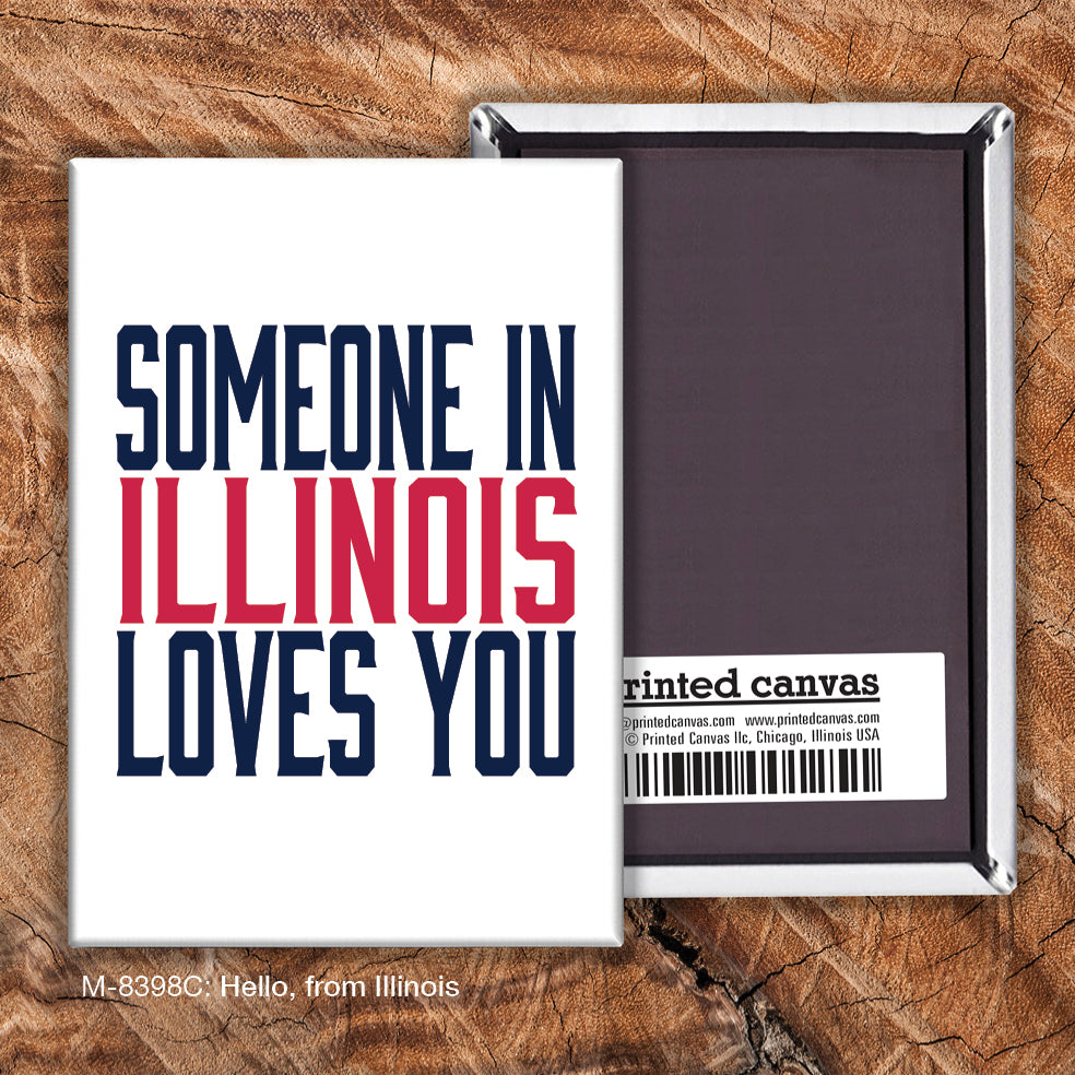 Hello, from Illinois, Magnet (M-8398C)