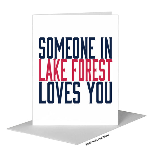 Hello, from Illinois, Greeting Card (#8398D)