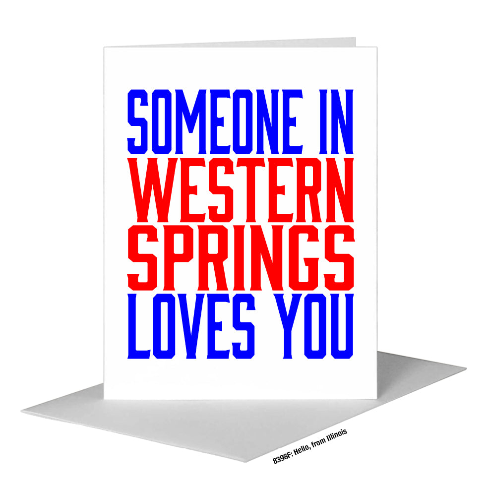 Hello, from Illinois, Greeting Card (#8398F)