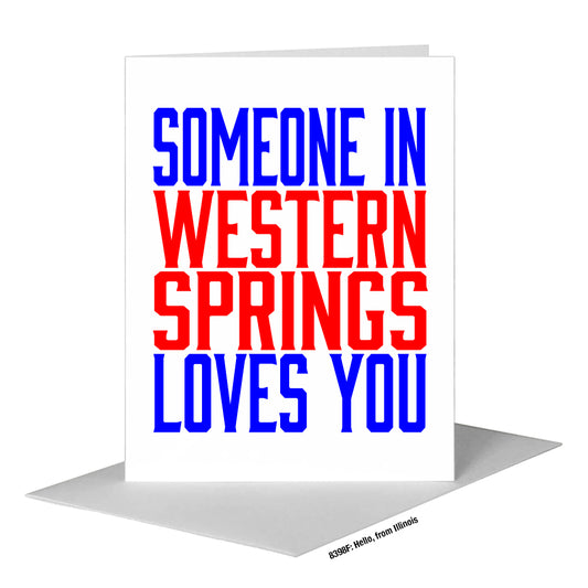 Hello, from Illinois, Greeting Card (#8398F)