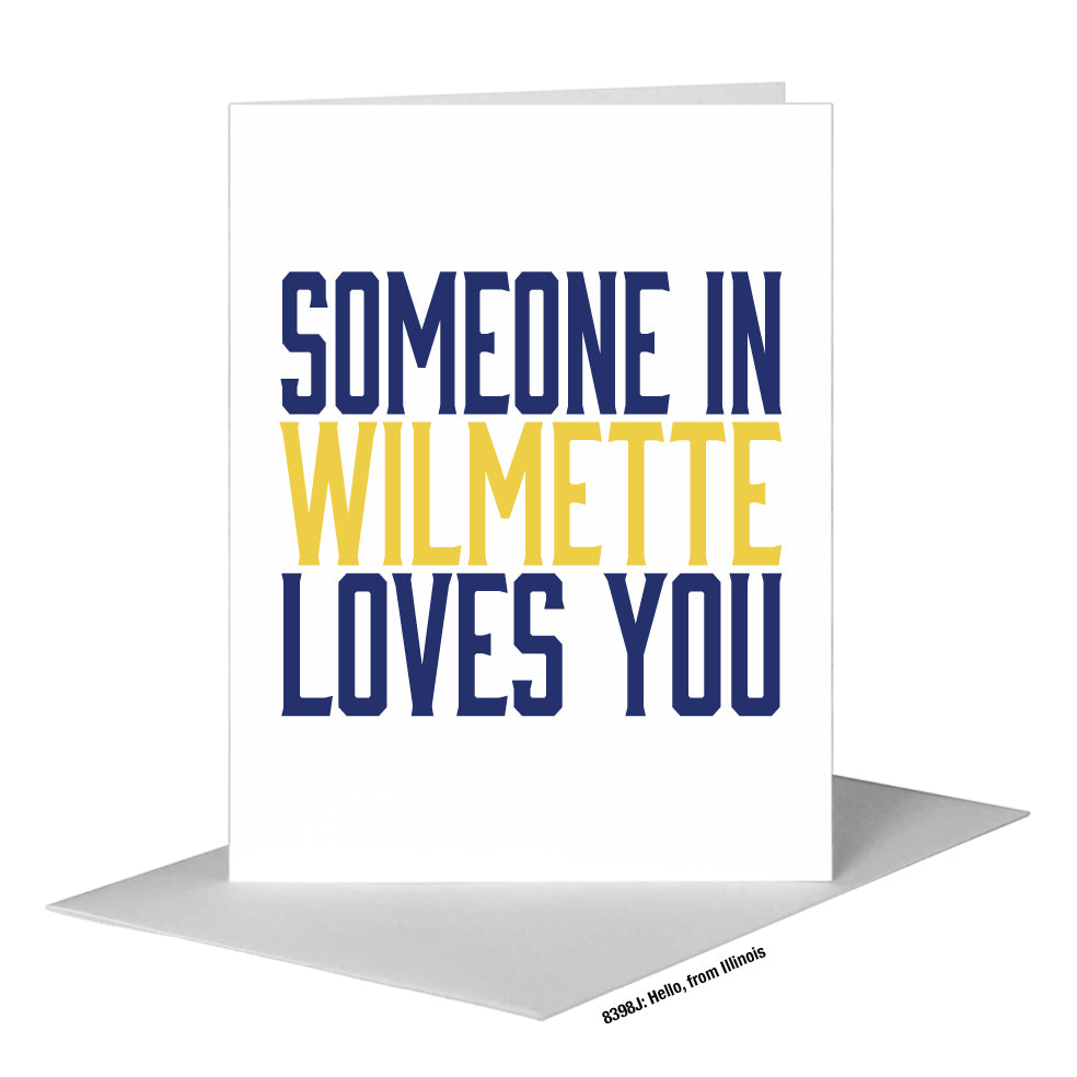 Hello, from Illinois, Greeting Card (#8398J)