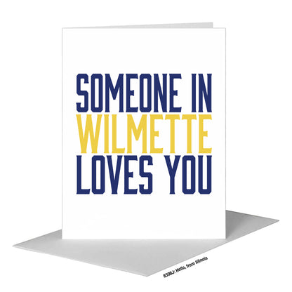 Hello, from Illinois, Greeting Card (#8398J)