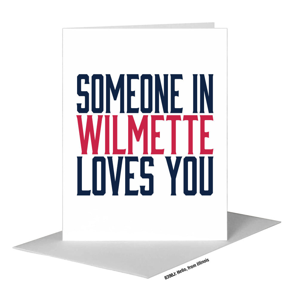 Hello, from Illinois, Greeting Card (#8398J)