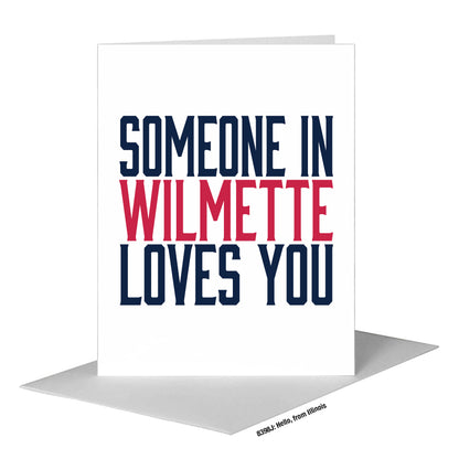 Hello, from Illinois, Greeting Card (#8398J)