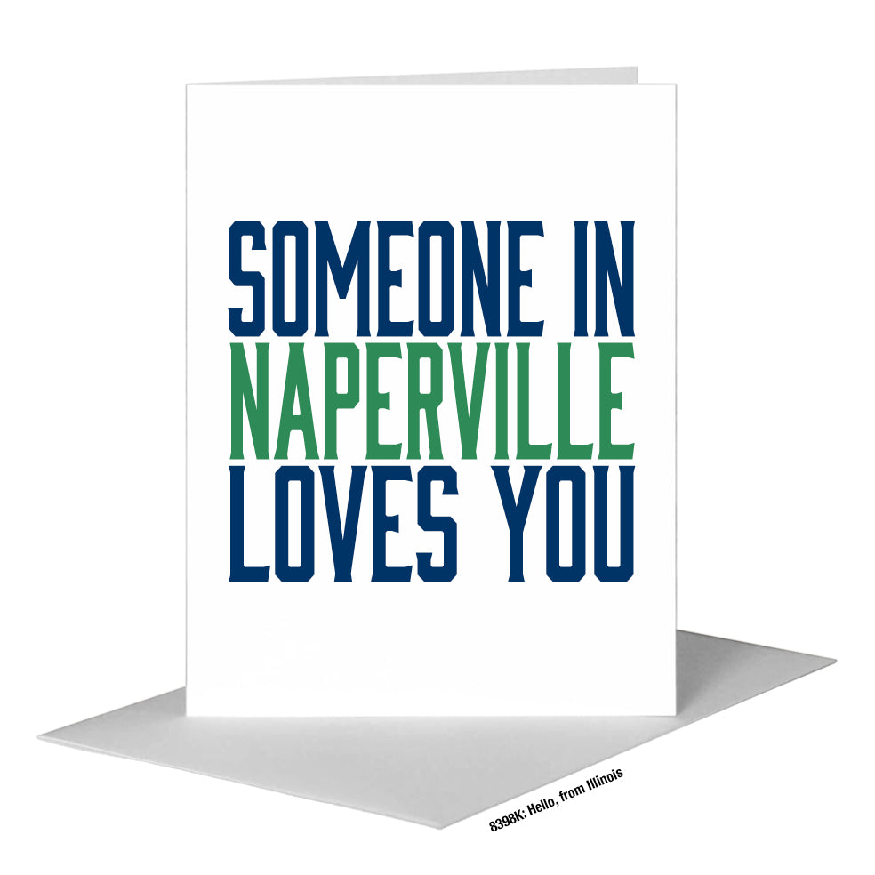 Hello, from Illinois, Greeting Card (#8398K)