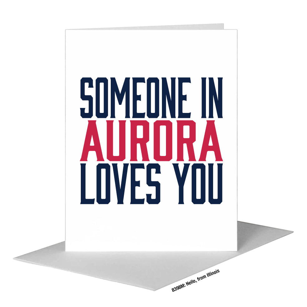 Hello, from Illinois, Greeting Card (#8398M)