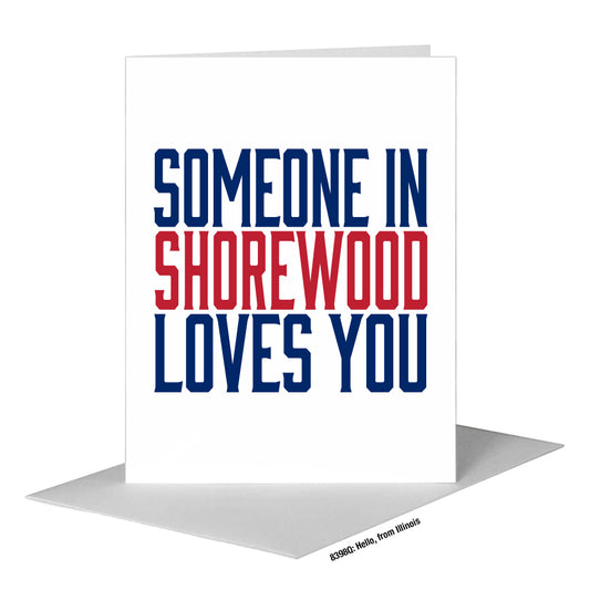 Hello, from Illinois, Greeting Card (#8398Q)