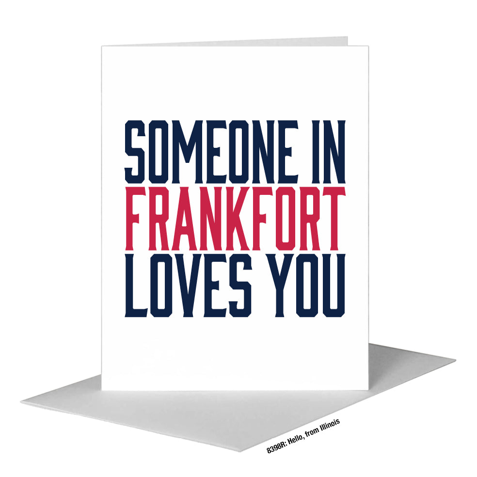 Hello, from Illinois, Greeting Card (#8398R)