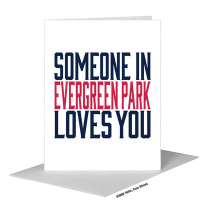 Hello, from Illinois, Greeting Card (#8398V)