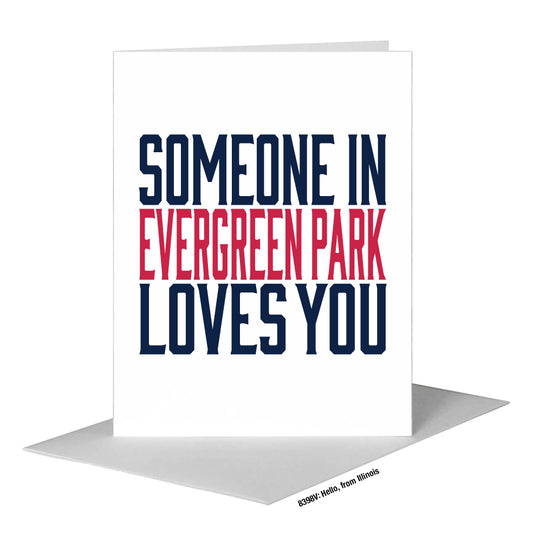 Hello, from Illinois, Greeting Card (#8398V)