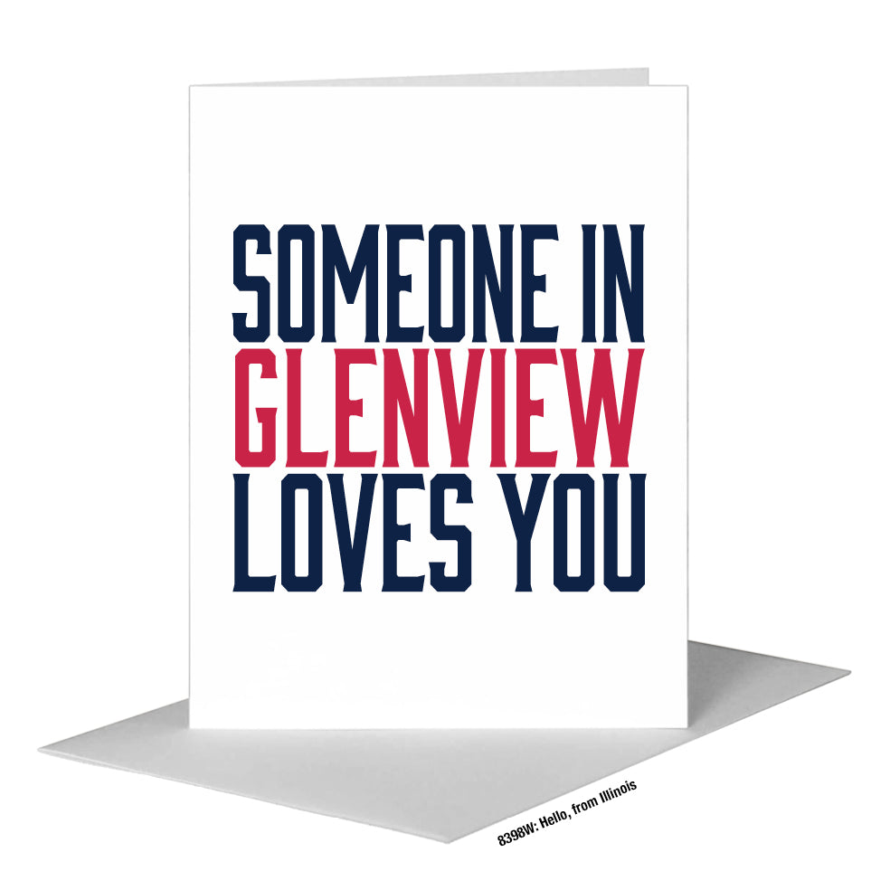 Hello, from Illinois, Greeting Card (#8398W)