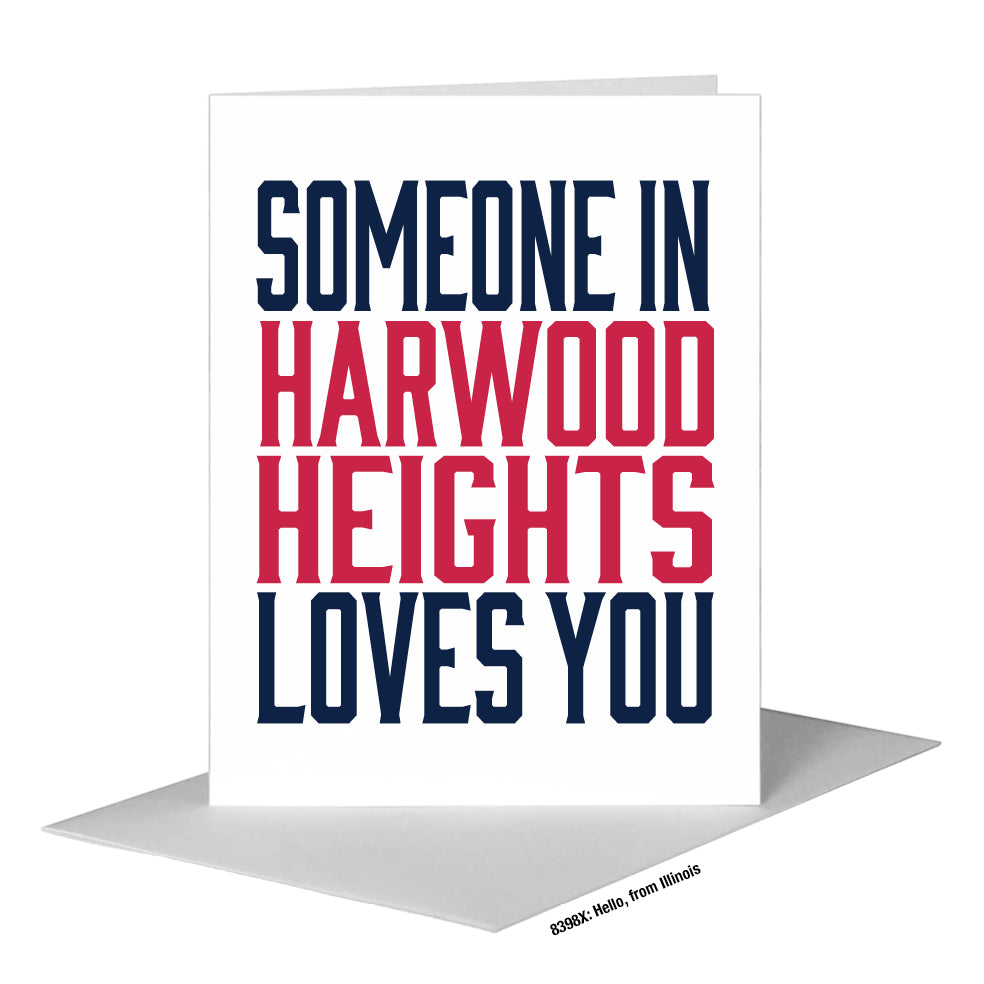 Hello, from Illinois, Greeting Card (#8398X)