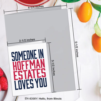 Hello, from Illinois, Greeting Card (#8398Y)