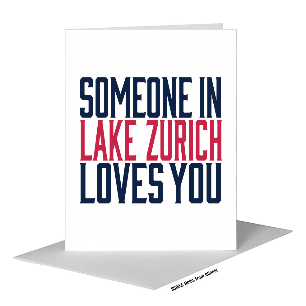 Hello, from Illinois, Greeting Card (#8398Z)