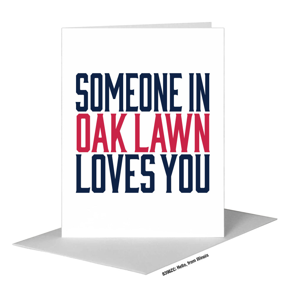Hello, from Illinois, Greeting Card (#8398ZC)
