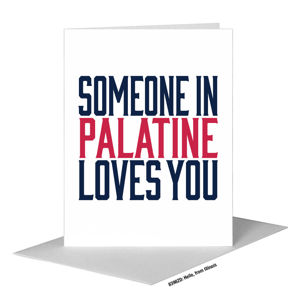 Hello, from Illinois, Greeting Card (#8398ZD)