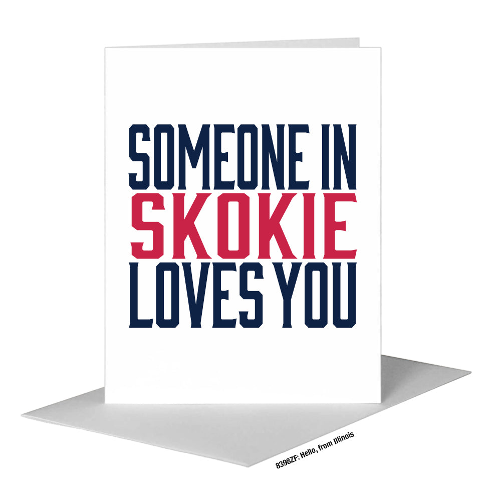 Hello, from Illinois, Greeting Card (#8398ZF)