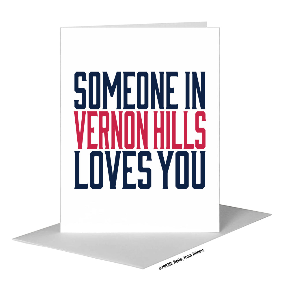 Hello, from Illinois, Greeting Card (#8398ZG)
