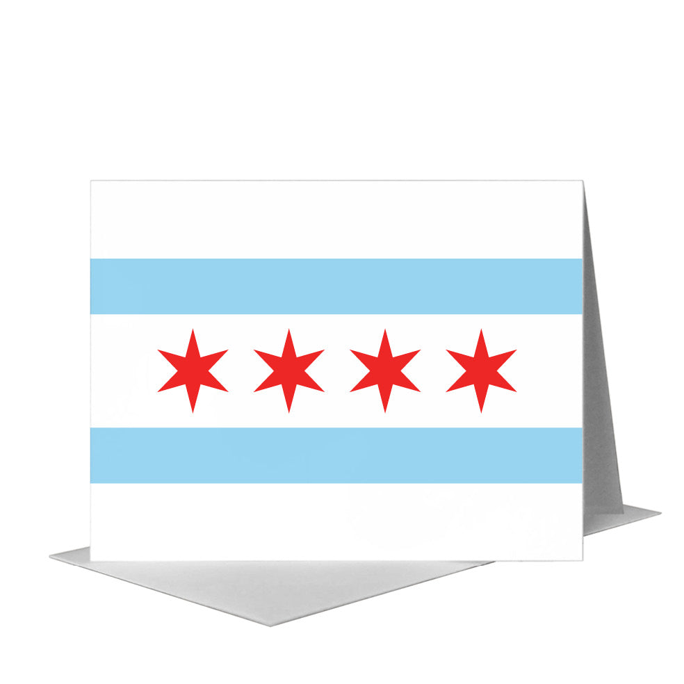 Hello, from Chicago, Greeting Card (#8399A), A2 Card Front, www.printedcanvas.com