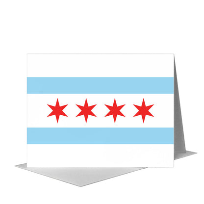 Hello, from Chicago, Greeting Card (#8399A), A2 Card Front, www.printedcanvas.com