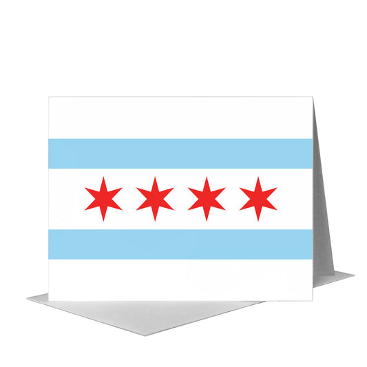 Hello, from Chicago, Greeting Card (#8399A) A2 Card Front, www.printedcanvas.com