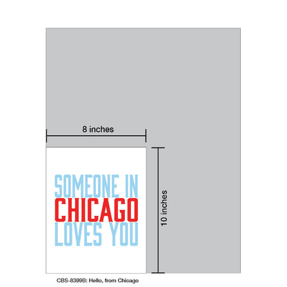 Hello, from Chicago, Card Board (8399B)