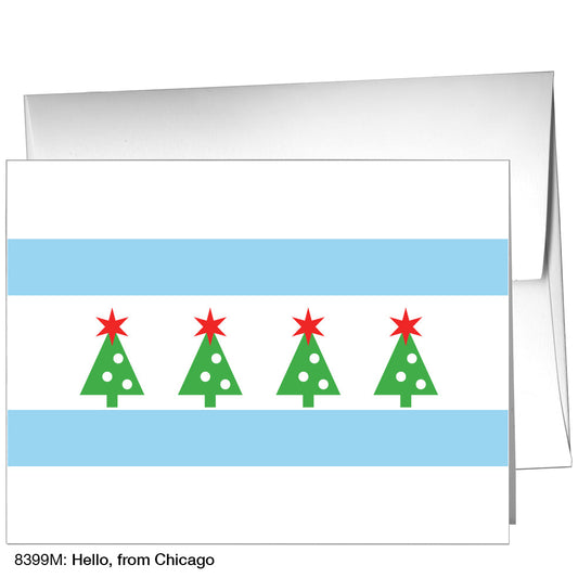 Hello, From Chicago, Greeting Card (8399M), A2, printedcanvas.com