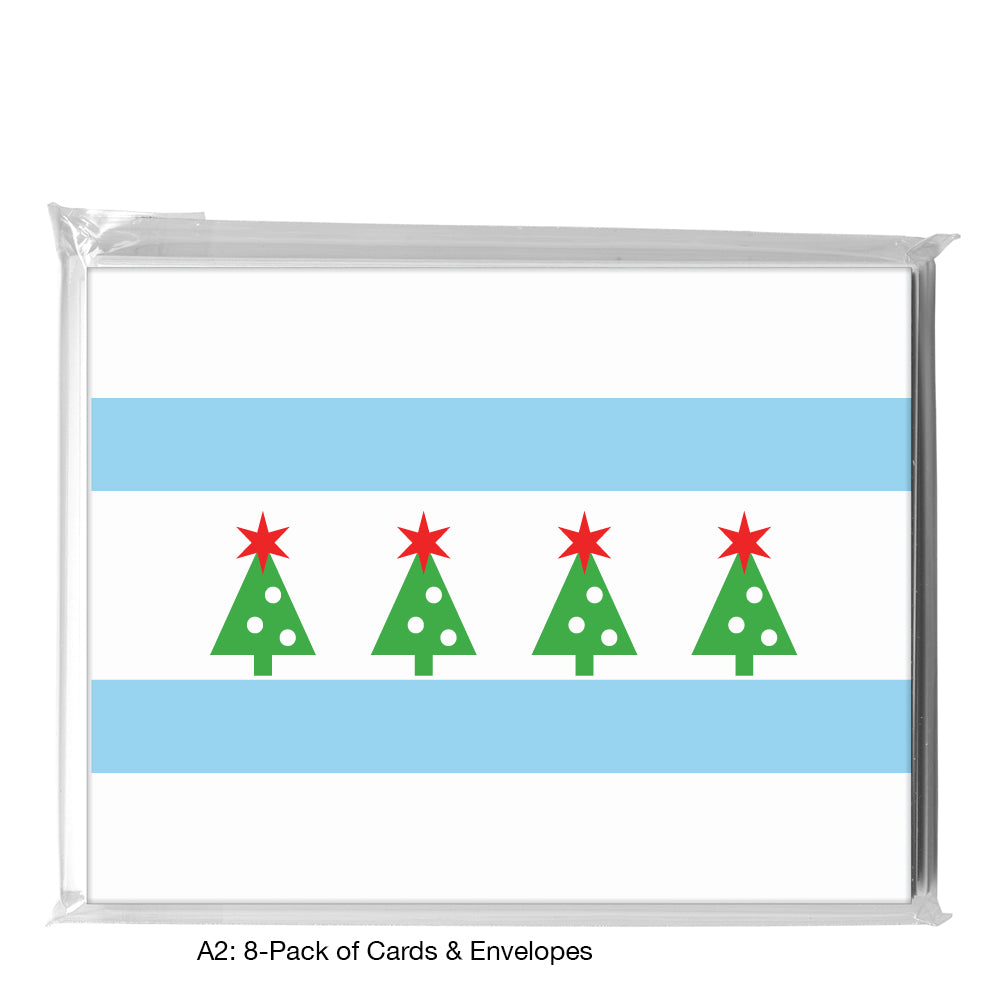 Hello, From Chicago, Greeting Card (8399M), A2 8-Pack, printedcanvas.com