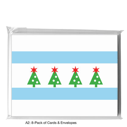 Hello, From Chicago, Greeting Card (8399M), A2 8-Pack, printedcanvas.com